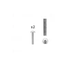 1 kit composés de 2 vis M4X25 mm zinguée