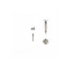 1 kit composés de 6 vis 4X18 mm galvanisé Nickel millésimé