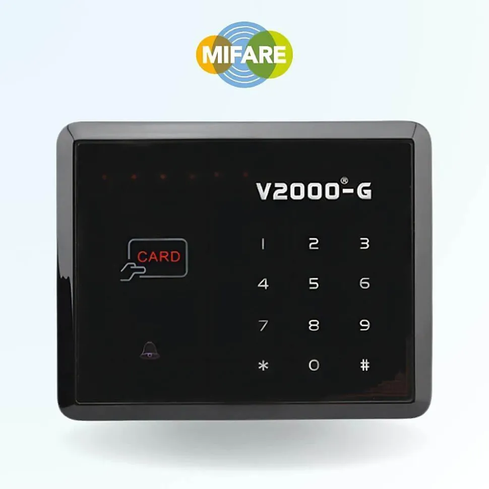 Kit de contrôle d'accès autonome code et badge bt2000 - utilisation intérieure