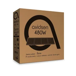 Kit de 4 panneaux solaires, station connectée 480 watts Avidsen Home - Soria - Avidsen - 127137