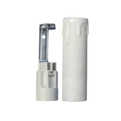Kit Douille Bougie Blanche pour Lampe E14 Éclairez Votre Intérieur avec Style