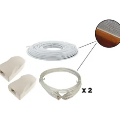 Kit déport éthernet Erard PVC L. 20 m