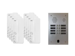 Kit interphone 2 rangées avec 8 combinés URMET Collectif