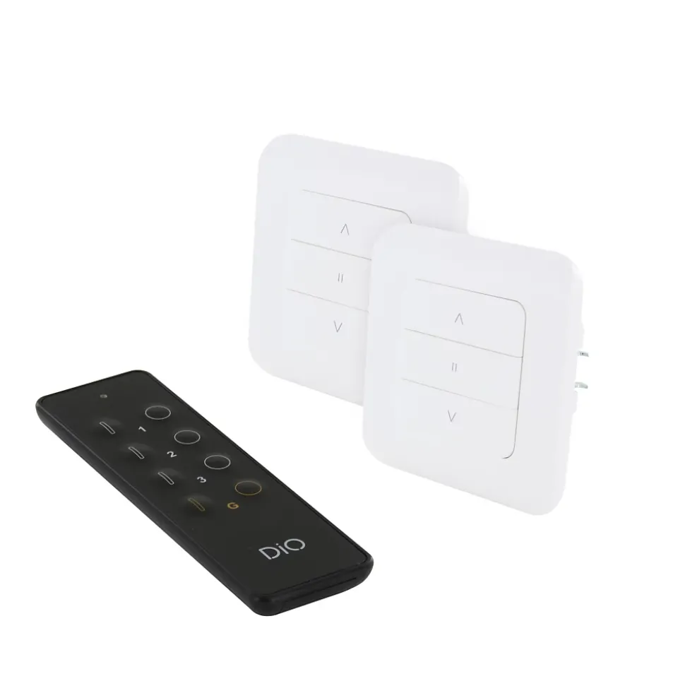Kit 2 interrupteurs volet et télécommande Dio Connect Chacon