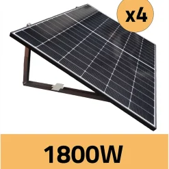 Kit Plug & Play 1800W Gamme PREMIUM avec micro-onduleurs Hoymiles
