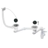 Kit pour évier avec siphon réglable blanc 60mm, bouchon et trop-plein Wirquin
