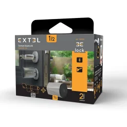 Kit Serrure Connectée Extel Lock + cylindre 40/40 mm + clavier sans fil + 2 badges supplémentaires