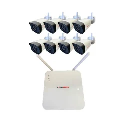 Kit vidéo surveillance wifi 8 caméras, disque dur 2 to