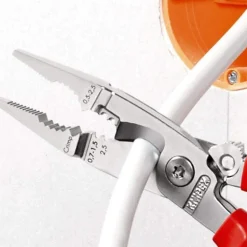 Knipex 13 82 200 Pince multifonction 200 mm, dénudage jusqu'à 50 mm², 0 AWG