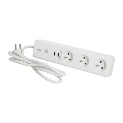 KOZii - Multi prise connectée KOZII 16A 3680W max avec 3 prises et 2 ports USB - KMPRI3680