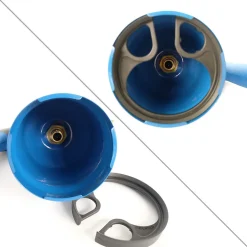 Lampe a souder à gaz ABS Allumage piezo + 4 Cartouches de gaz 190gr STOP GAZ Perçables KEMPER