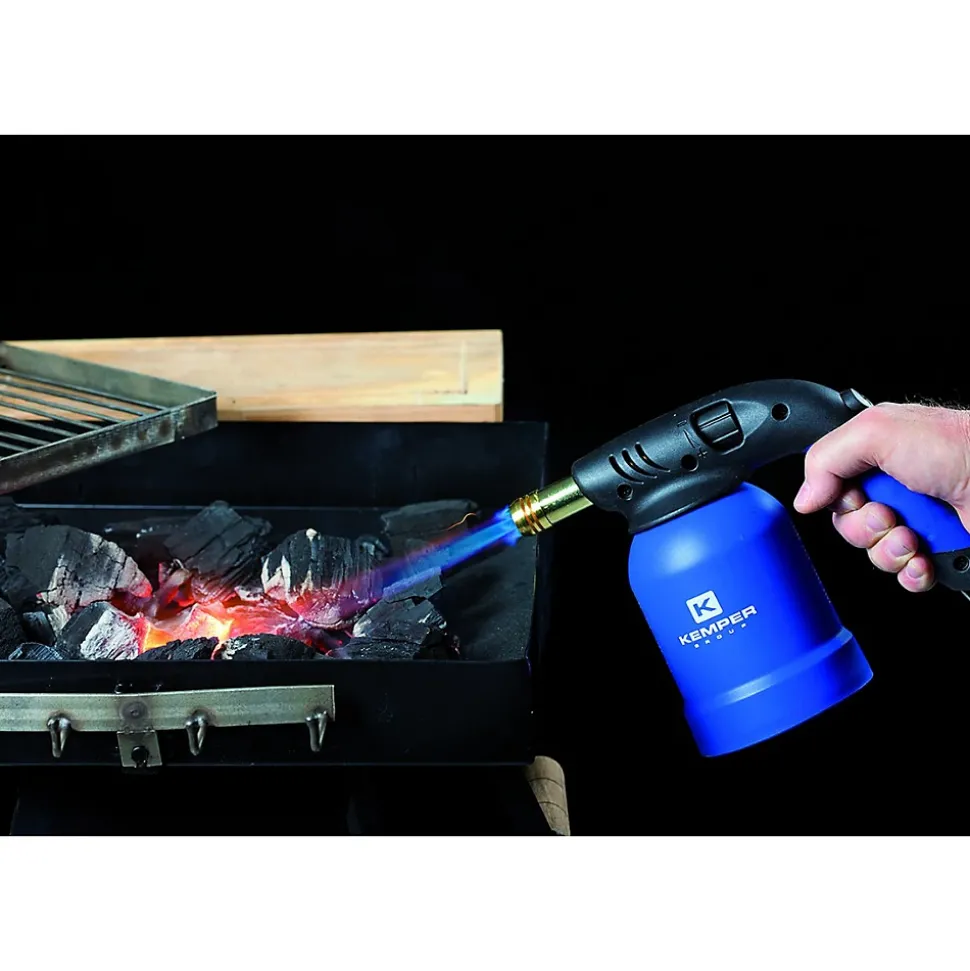 Lampe a souder à gaz Coque Acier piezo cartouches gaz 190g KEMPER