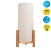Lampe de table à accu MADITA H 48cm beige naturel LED intégrée intensité variable capteur tactile