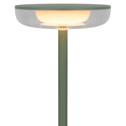 Lampe de table à accu PASI intérieur extérieur métal plastique menthe intensité variable tactile fonction mémoire hauteur 26cm