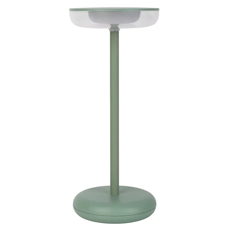 Lampe de table à accu PASI intérieur extérieur métal plastique rose intensité variable tactile fonction mémoire hauteur 26cm