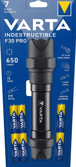 Lampe torche indestructible Varta F30 pro 650 lumens