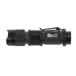 Lampe torche LED 60 lumens Diall autonomie 1h30 fonctionne avec 1 pile AA (LR6)