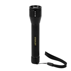 Lampe torche LED 150 lumens Stanley SL‑65425 autonomie 2h fonctionne avec 2 piles AA (LR6)