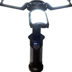 Lampe torche - MAXIMUS - Multifonctions - Rechargeable USB - 10 W - 630 lumens - IP20 - 3 ailes orientables