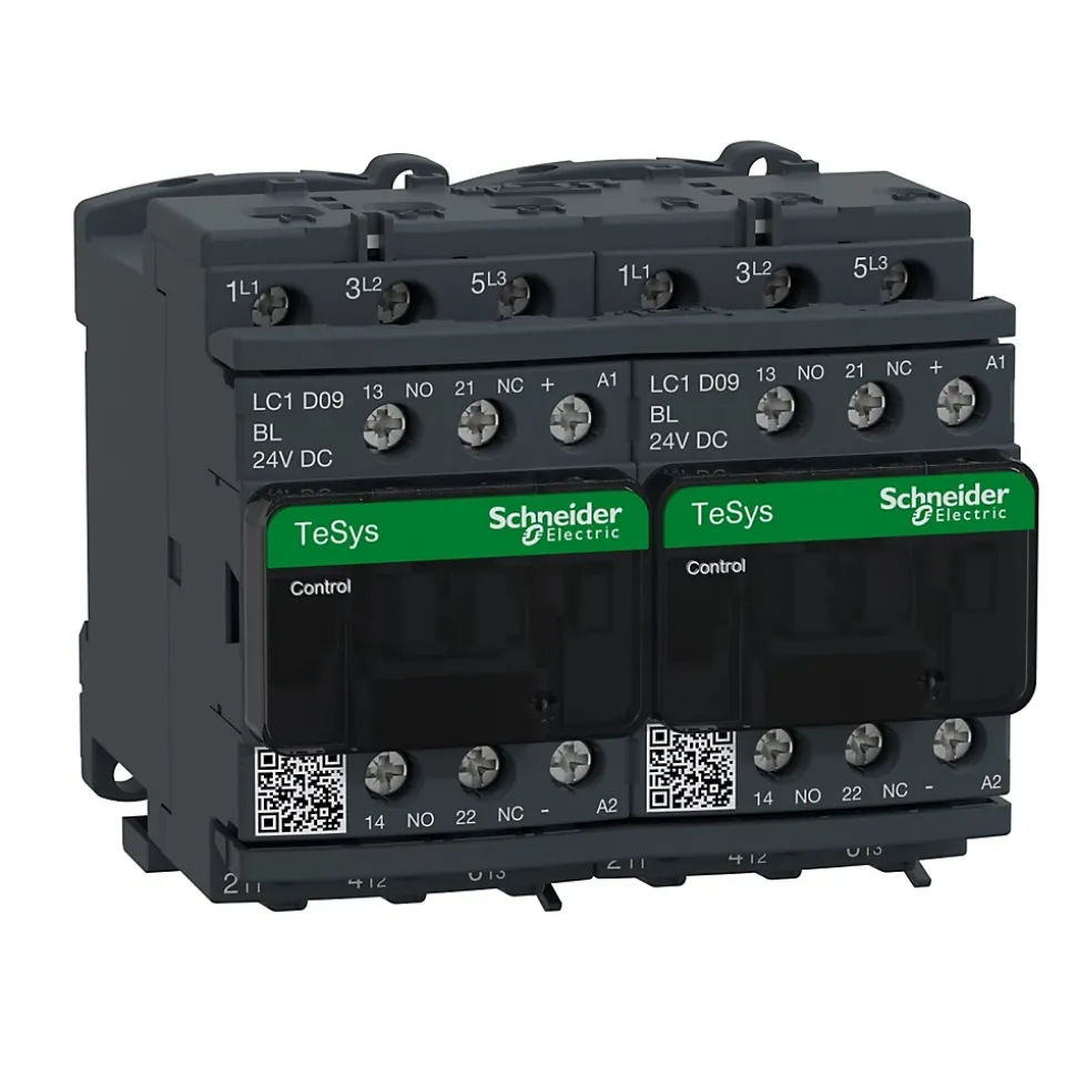 Lc2d09bl Schneider - Contacteur Inverseur Tripolaire - 3no - 9a - Bobine 24vcc - Vis