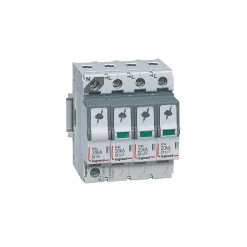 412225 Legrand - Parafoudre Triphasé + Neutre De Type 2 Débrochable - 20 Ka - Report De Signalisation