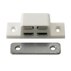 Loqueteau blanc 4 kg entraxe 34mm Diall vendu par 2