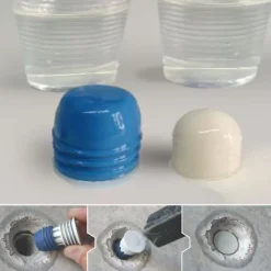 Lot 10 Bouchon d'étanchéité hydro-expansible pour tubes muraux. Se dilate avec eau, obturant trous dans murs après le décoffrage