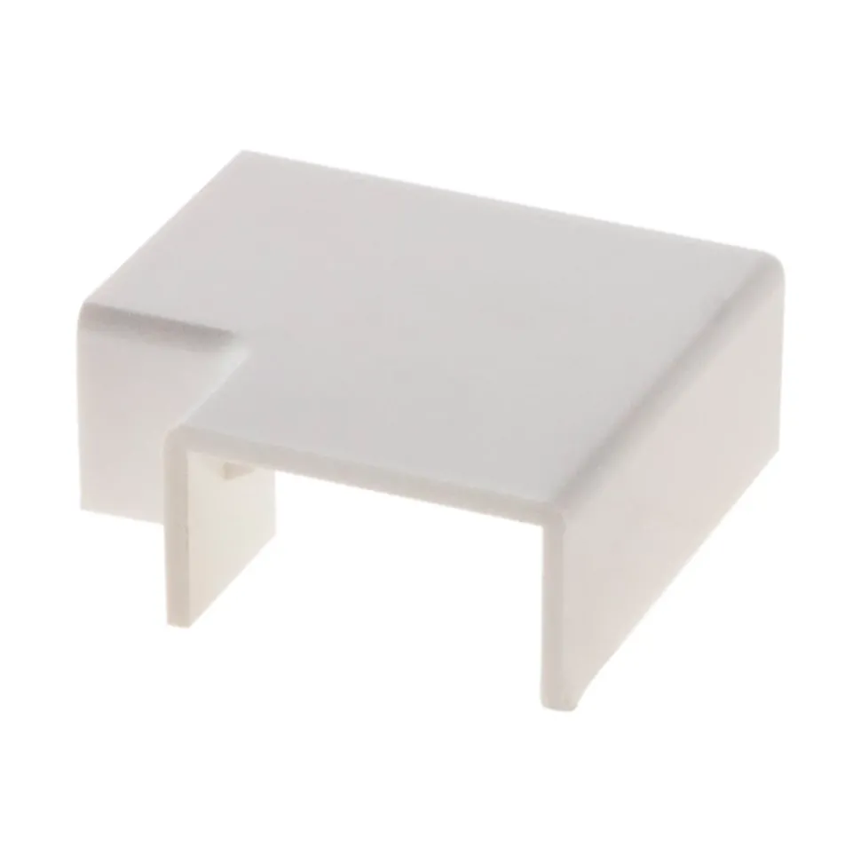 Lot de 4 angles plats 20 x 10mm - Blanc - Zenitech