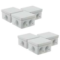 Lot de 6 boîtes de dérivation étanches IP55 Zenitech