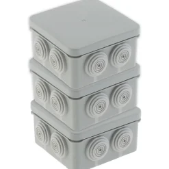 Lot de 3 boîtes étanches IP55 No Airbox 80x42mm - Protec