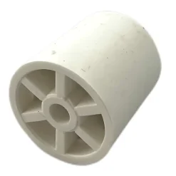 Lot de 2 butoirs de sol Elastom 25 MADE IN FRANCE en élastomère blanc. Diamètre 30mm et hauteur 25mm.