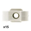 Lot de 150 clips diamètre 25mm sans chevilles - Zenitech