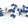 Lot de 25 - Cosse à œillet bleue diam10 mm avec manchon cuivre - câble 1,5-2,5 mm²