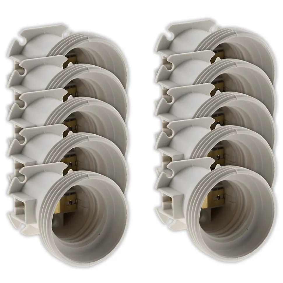Lot de 50 douilles de chantier E27 sans bague - Zenitech