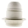 Lot de 5 douilles E27 + bague - Blanc - Zenitech