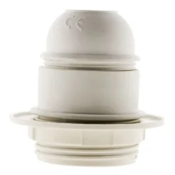 Lot de 5 douilles E27 + bague - Blanc - Zenitech