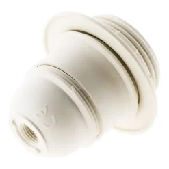 Lot de 5 douilles E27 + bague - Blanc - Zenitech