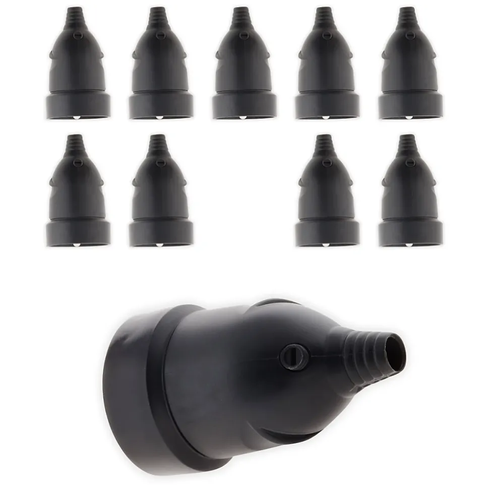 Lot de 10 fiches femelles 16A 2P+T - Noir - Zenitech