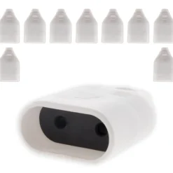 Lot de 10 fiches femelles 2P 6A - Blanc - Zenitech