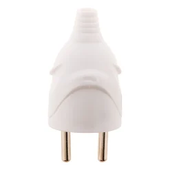 Lot de 10 fiches mâles 16A 2P+T - Blanc - Zenitech