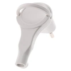 Lot de 5 fiches mâles 2P 6A extraplates - Blanc - Zenitech