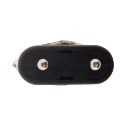 Lot de 10 fiches mâles 2P 6A latérales - Noir - Zenitech