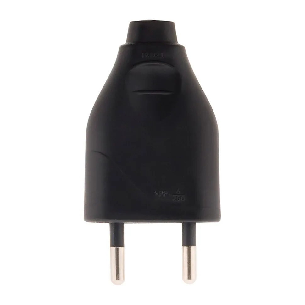 Lot de 10 fiches mâles 2P 6A - Noir - Zenitech