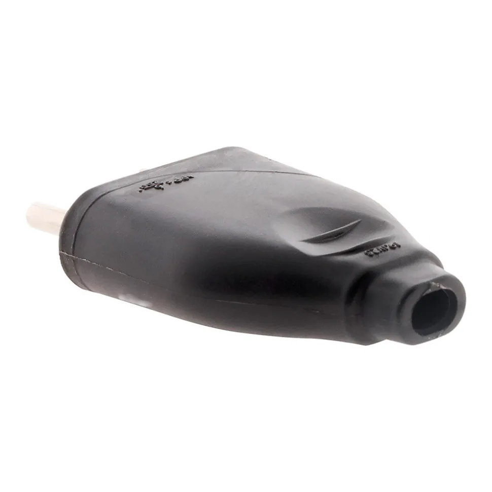 Lot de 10 fiches mâles 2P 6A - Noir - Zenitech