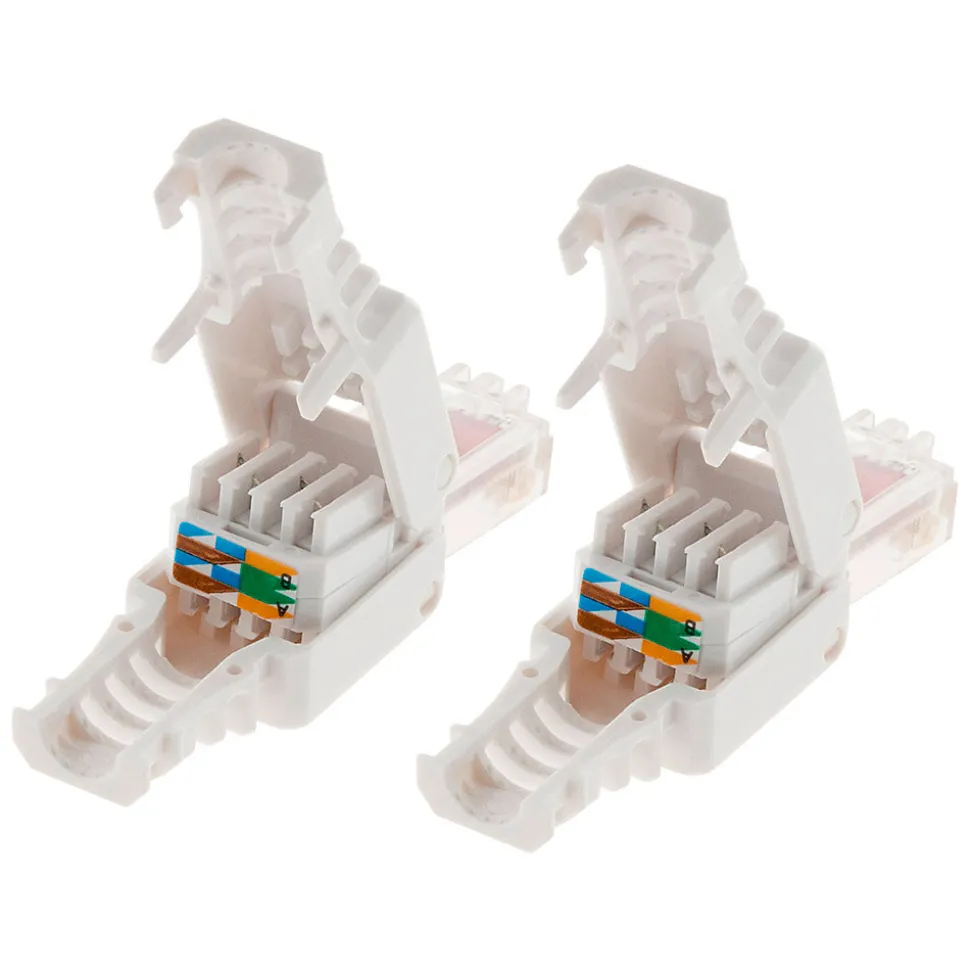 Lot de 10 fiches RJ45 CAT 6 sans outil - Zenitech