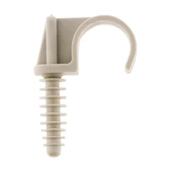 Lot de 10 fixe tubes diamètre 20mm - Gris - Zenitech