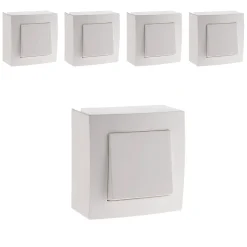 Lot de 5 interrupteurs va et vient Presto - Zenitech
