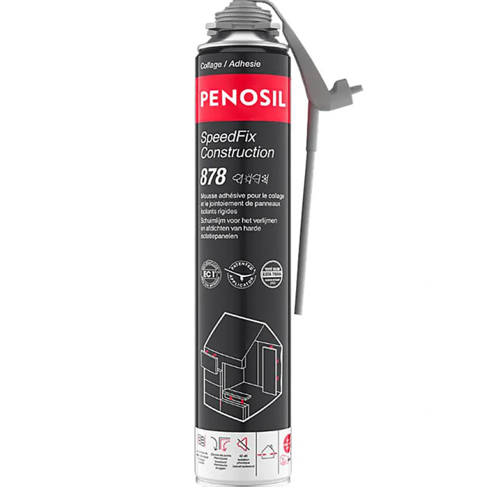 Lot de 12 Mousses colle universelle SpeedFix Construction 878 pistolable 690ml PENOSIL