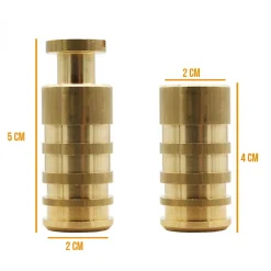 Lot de 20 pitons escamotables en laiton - Diam 20 mm - Linxor