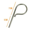 Lot de 5 pitons P Standard en inox 12 cm - Linxor